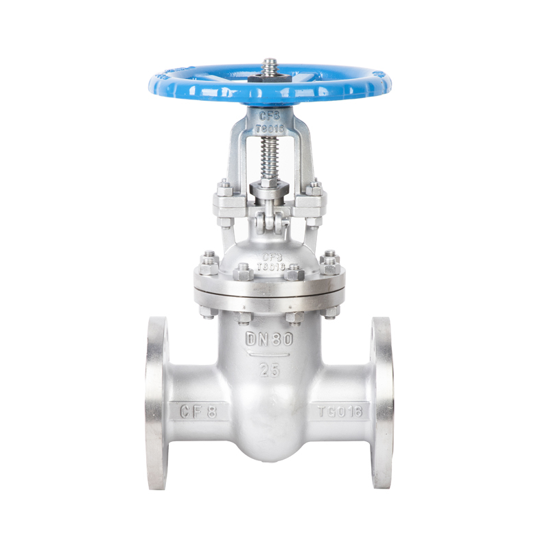 Katup Gerbang Stainless Steel Port Penuh dengan Koneksi Flange