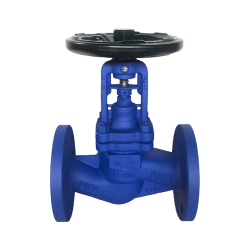 DIN DN50 PN25 Carbn Steeol Flange Di Bawah Katup Globe Segel